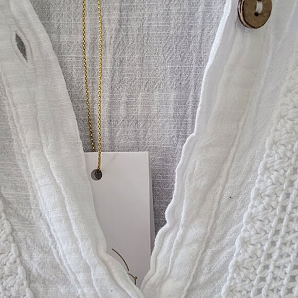 NEW with TAGS: Peasant Blouse Summer Cover Up - Picture 5 of 15